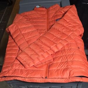 Patagonia Men's Down Sweater in Vibrant Orange